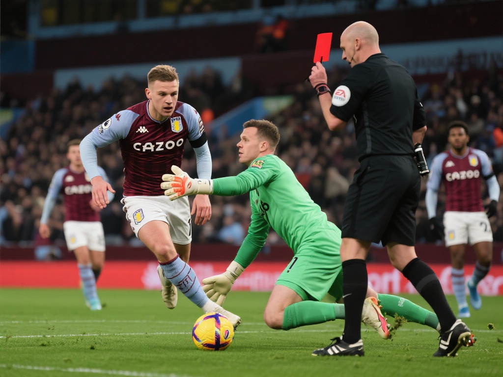 维拉0-2曼联梦碎欧冠 霍伊伦造红牌引争议 维拉争欧冠之梦终结 红牌成为转折点
比